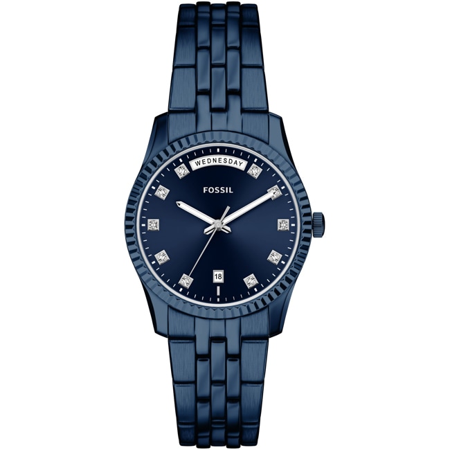 Fossil Scarlette Day-Date Blau 34mm - ES5476