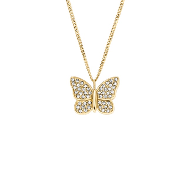 Fossil Sutton Necklace Pave Butterfly - JF04920710