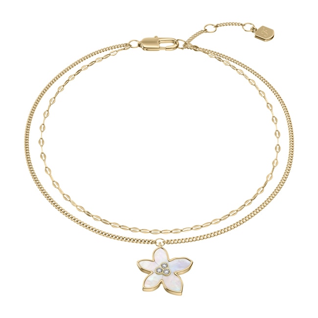 Fossil Sutton Bracelet multi-rangs The Flower Collection en nacre - JF04971710