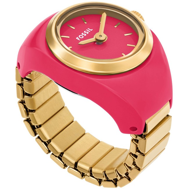 Fossil Montre Bague Doré / Rouge - ES5414