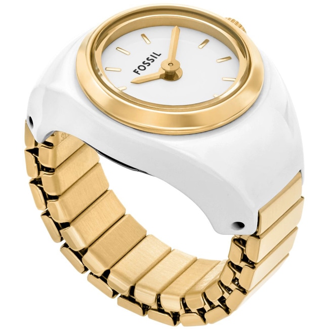 Fossil Montre Bague Doré / Blanc - ES5412