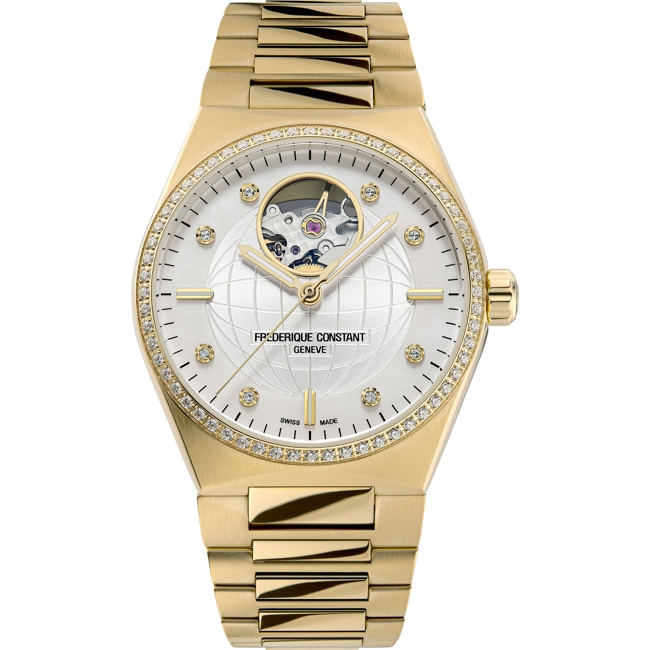 Frederique Constant Highlife Ladies Automatic Heart Beat Gold - FC-310MPWD2NHD5B