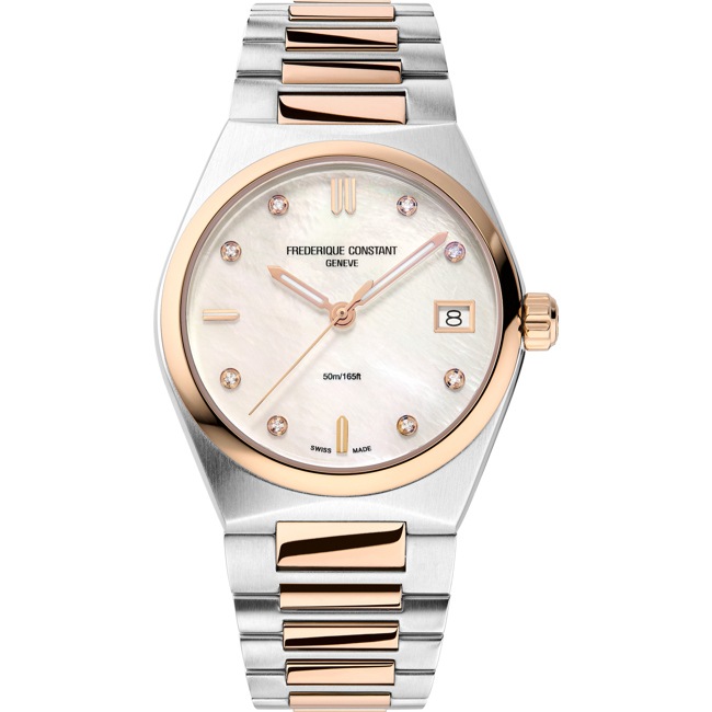 Frederique Constant Highlife Quartz Ladies Diamonds Bicolore - FC-240MPWD2NH2B