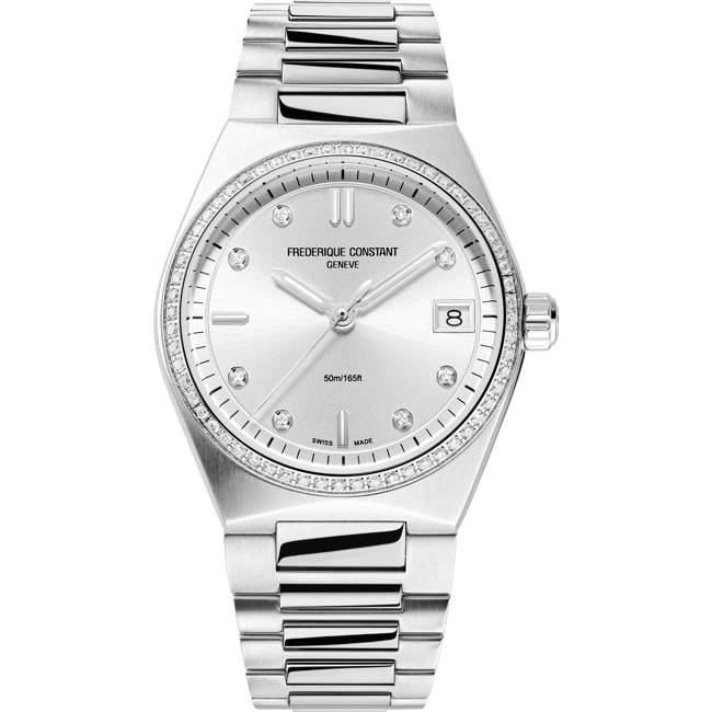 Frederique Constant Highlife Quartz Ladies Diamonds Silver - FC-240SD2NHD6B