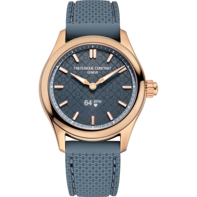 Frederique Constant Vitality Smartwatch Ladies Rosé / Bleu - FC-286LNS3B4