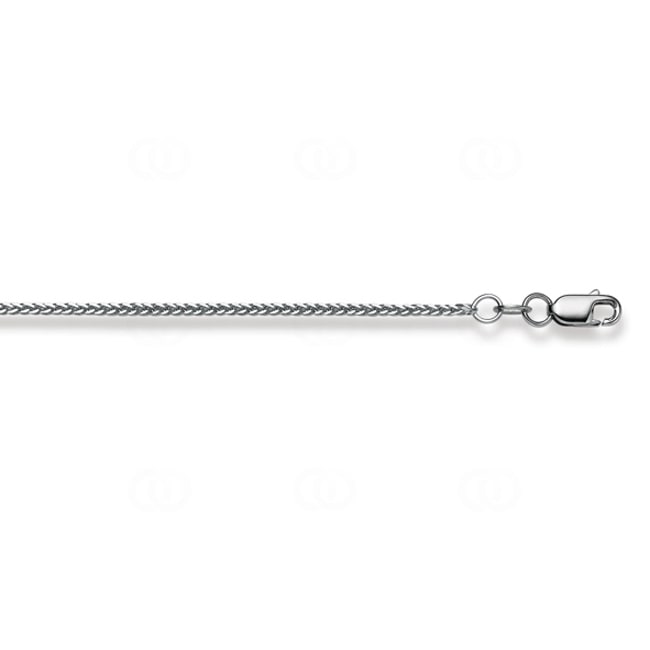 Collier queue de renard or gris 750/18 ct 1.0mm - 1243.09312