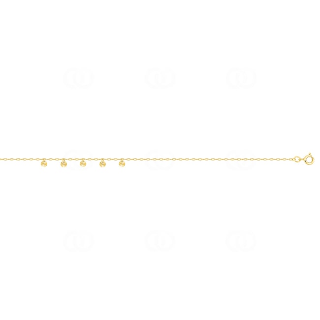 Fusskette 375/9 K Gelbgold mit Charms - 9KF30TCH8