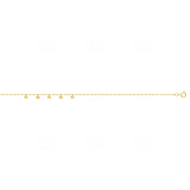 Fusskette 750/18 K Gelbgold mit Charms - F30TCH8