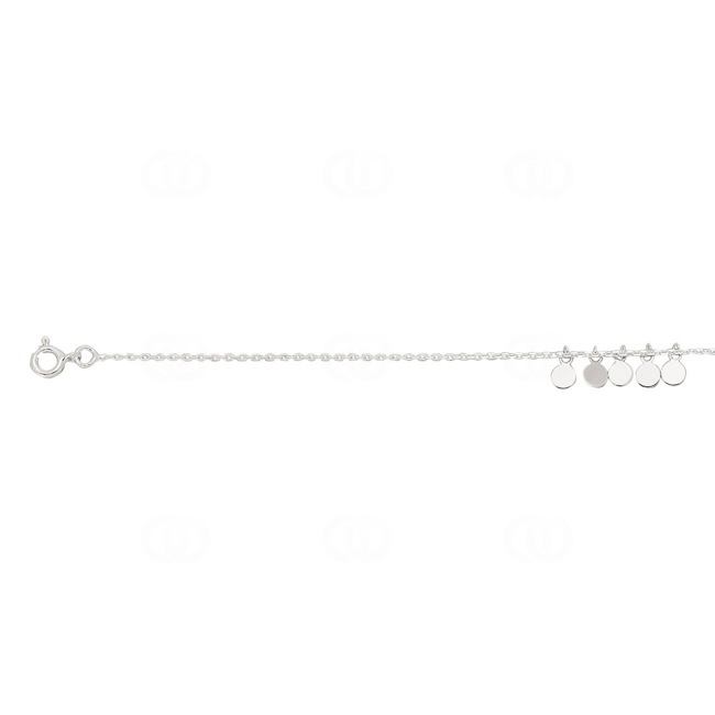 Chaîne de Cheville Argent 925 rhodié 26cm - 333261