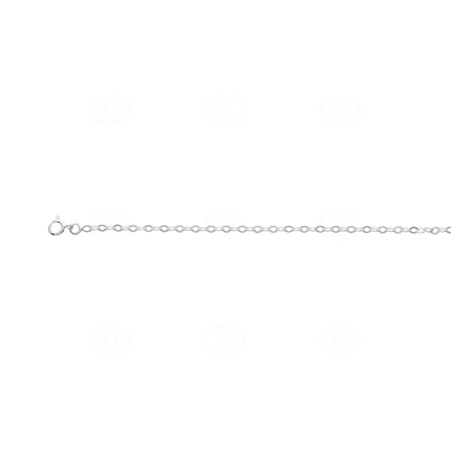 Chaîne de Cheville forçat Argent 925 rhodié 26cm - 313025