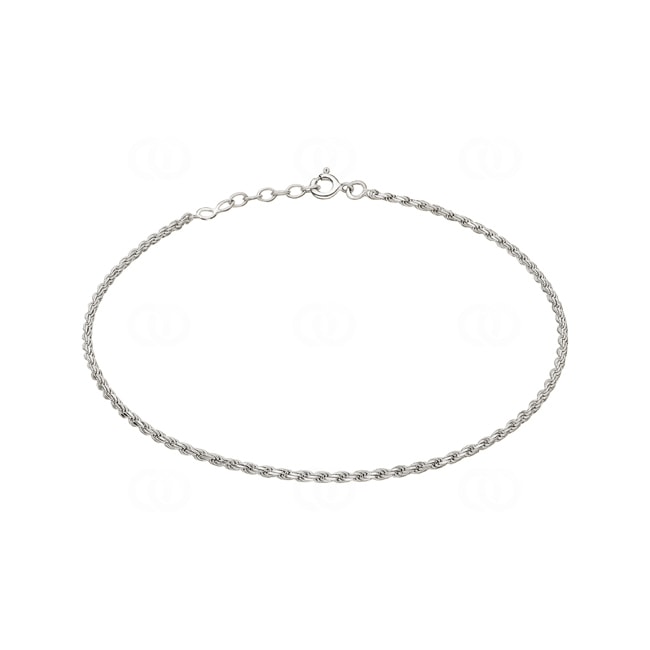 Chaîne de Cheville fantaisie Argent 925 rhodié 26cm - 313008