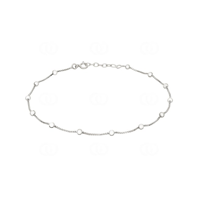 Chaîne de Cheville fantaisie Argent 925 rhodié 26cm - 333186