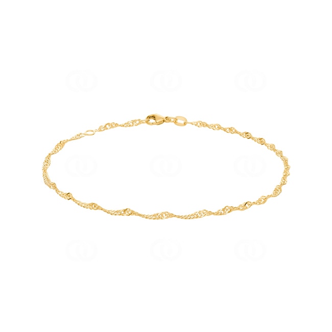 Fusskette Singapur 750/18 K Gelbgold 2.4mm - 24cm Fusskette Singapur 750/18 K Gelbgold 2.4mm - 24cm - BSI100424
