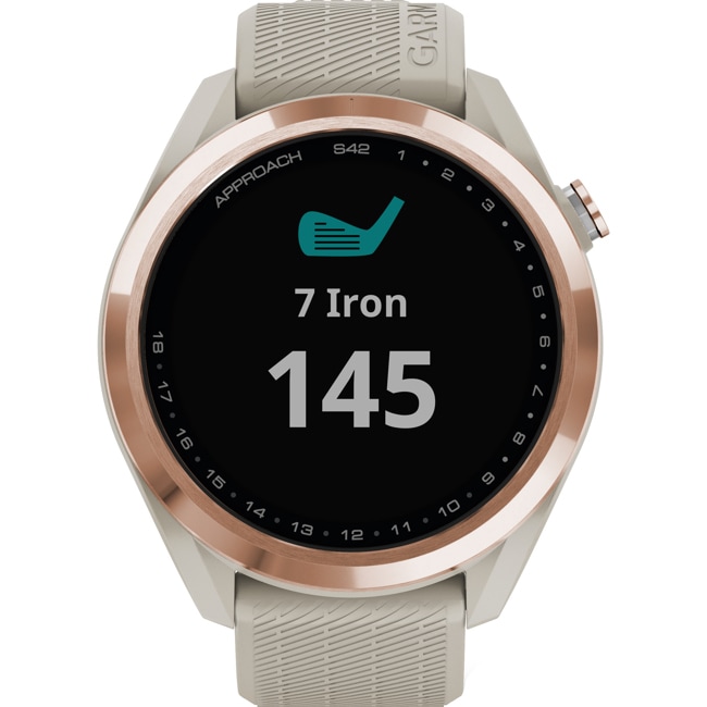 Garmin Approach S42 GPS Golfuhr Rosé / Beige - 010-02572-02