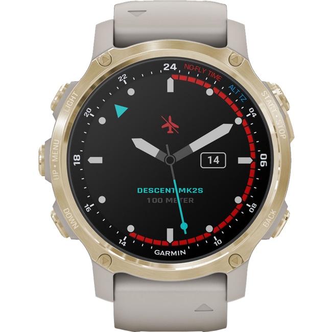 Garmin Descent Mk2S GPS Diver Beige / Doré - 010-02403-01