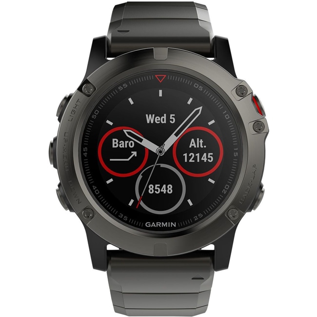 Garmin Fenix 5X Sapphire GPS-Smartwatch HR - 010-01733-03