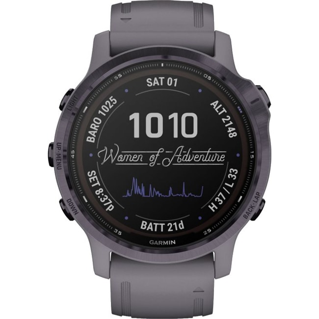 Garmin Fenix 6S Pro Solar Améthyste avec bracelet schiste - 010-02409-15