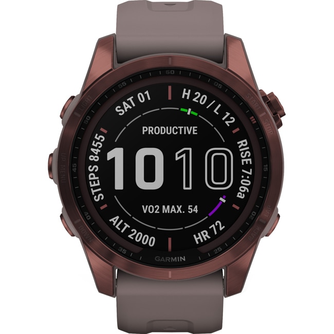 Garmin Fenix 7S Sapphire Solar Gris / Bronze - 010-02539-29