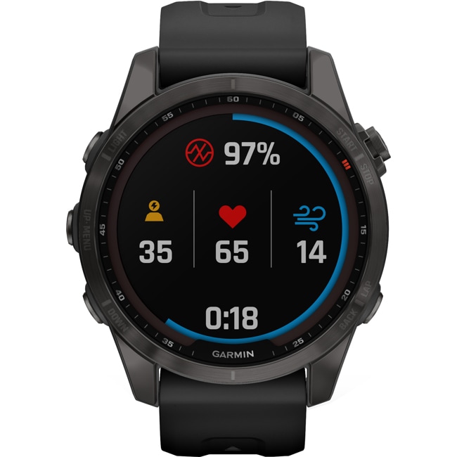 Garmin Fenix 7S Sapphire Solar Black - 010-02539-25