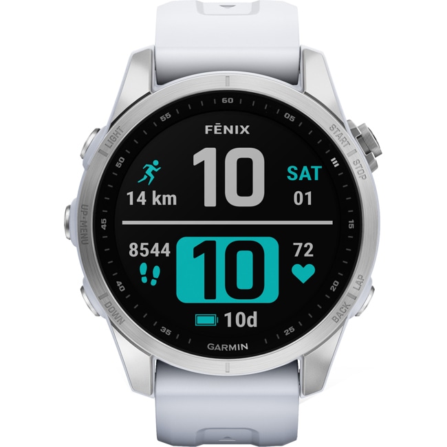 Garmin Fenix 7S Steinweiss / Silber - 010-02539-03
