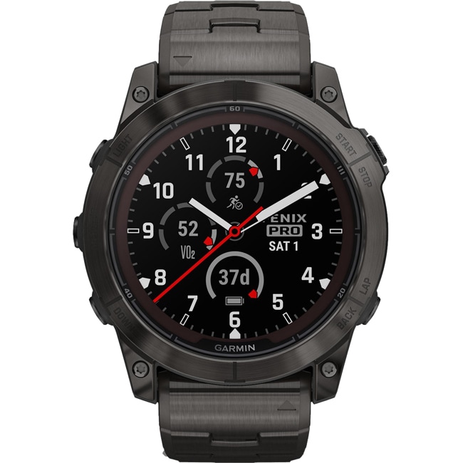 Garmin Fenix 7X Pro Sapphire Solar Titane gris - 010-02778-30