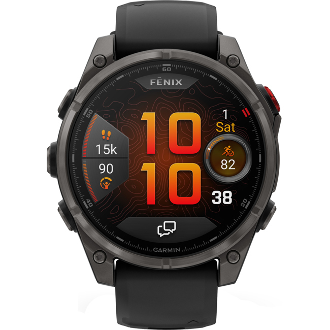 Garmin Fenix 8 Pro - 47mm AMOLED Sapphire Schwarz / Carbongrau - 010-03198-01