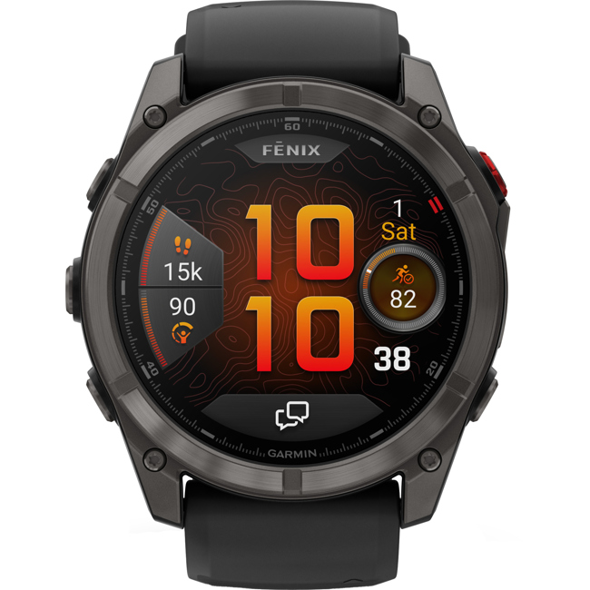 Garmin Fenix 8 Pro - 51mm AMOLED Sapphire Noir / Gris Carbone Garmin Fenix 8 Pro - 51mm AMOLED Sapphire Noir / Gris Carbone - 010-03199-01