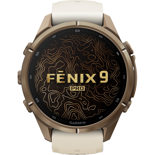 Garmin Fenix 9 Pro inReach - 43mm Doré / Beige crème - 010-04335-21