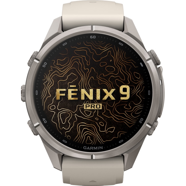 Garmin Fenix 9 Pro inReach - 43mm Titane / Gris cendré - 010-04335-81