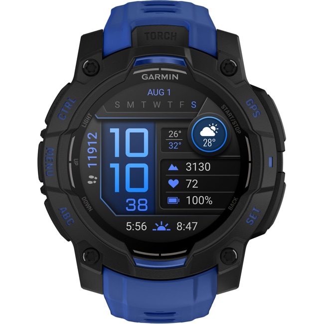 Garmin Instinct 3 – 45mm AMOLED Bolt Blue - 010-02936-03