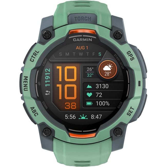 Garmin Instinct 3 – 45mm AMOLED Twilight / Neo Tropic - 010-02936-01