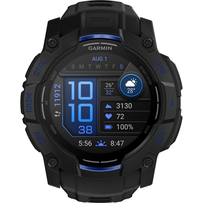 Garmin Instinct 3 – 50mm AMOLED Bolt Blue - 010-03020-03