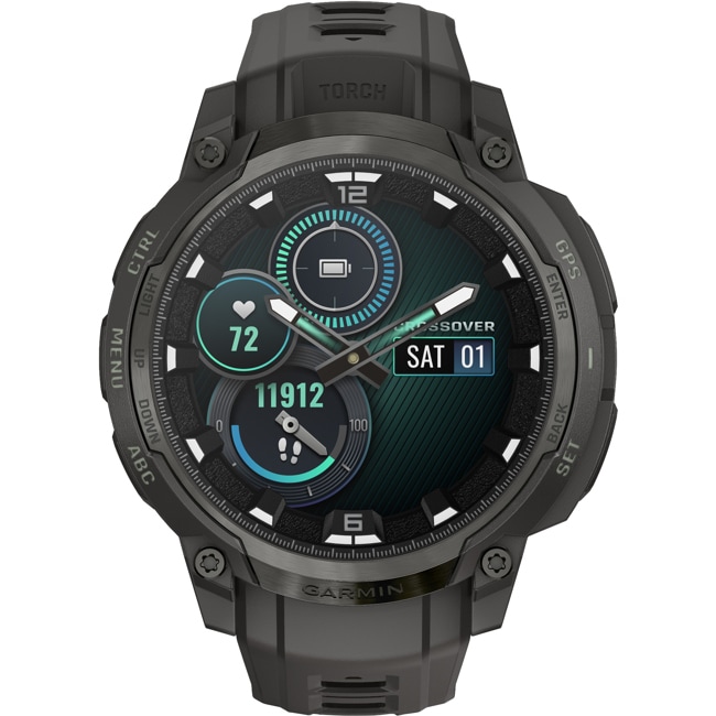 Garmin Instinct Crossover AMOLED Anthrazitgrau - 010-03398-00