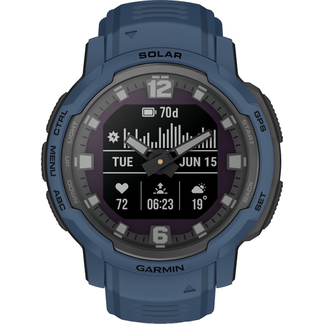 Garmin Instinct Crossover Solar Bleue - 010-02730-02