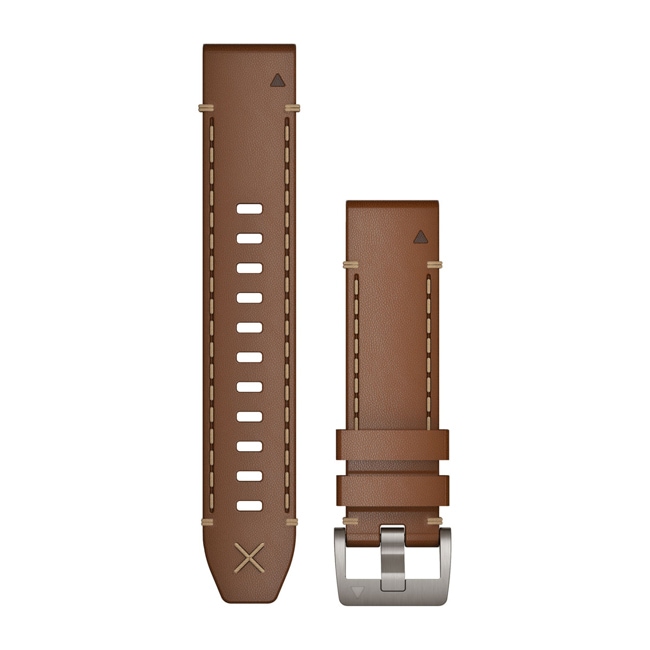 Garmin MARQ 3 QuickFit Brown Italian Leather Vacchetta Strap 22mm - 010-14554-11