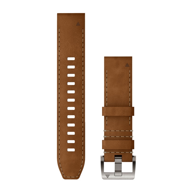Garmin MARQ 3 QuickFit Brown Leather Hybrid Strap 22mm - 010-14554-09