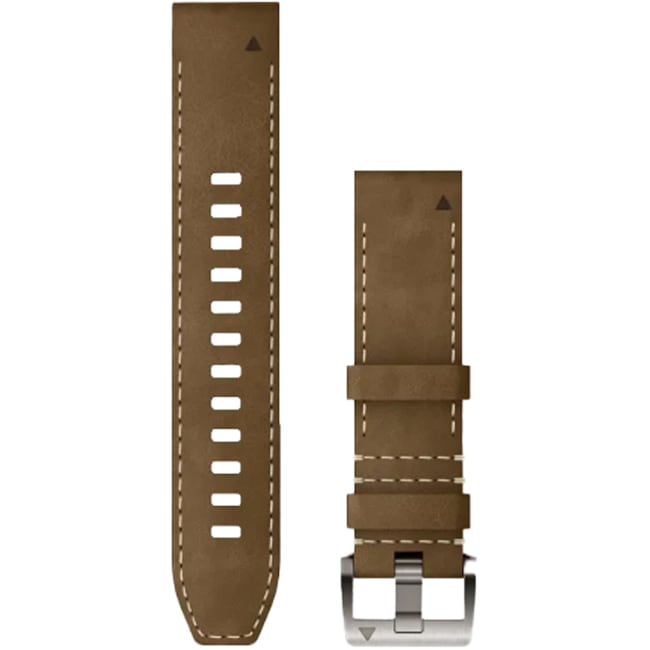 Garmin QuickFit Bracelet en cuir beige 22mm - 010-13225-07