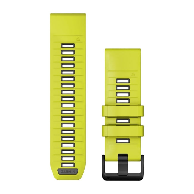 Garmin QuickFit Yellow / Graphite silicone strap 26mm - 010-13393-08