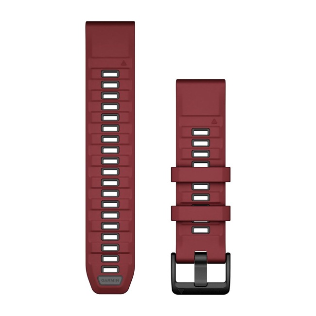 Garmin QuickFit Marsala / Graphite silicone strap 22mm - 010-13392-06