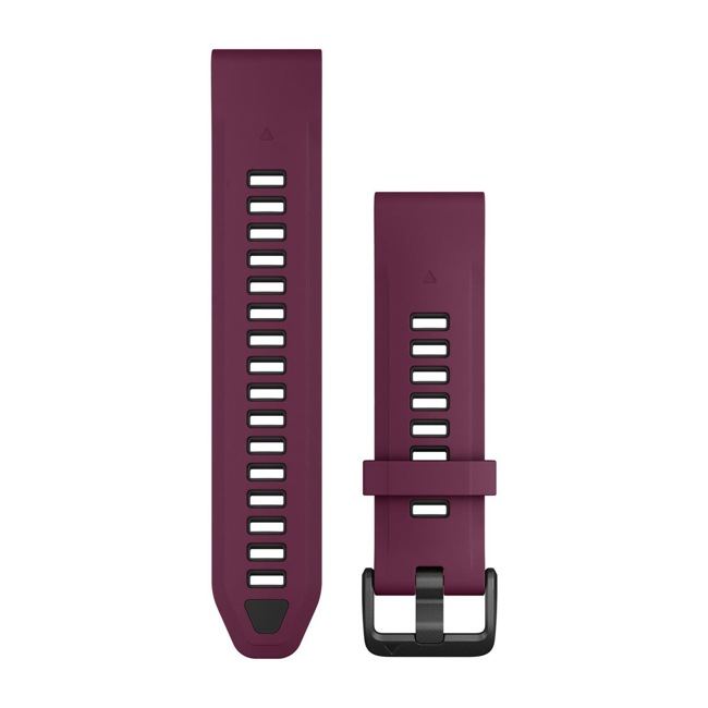Garmin QuickFit Merlot / Graphite silicone strap 20mm - 010-13391-04