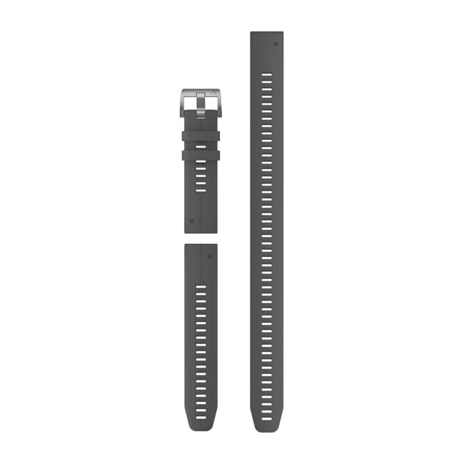 Garmin QuickFit Bracelet en Silicone gris ardoise 22mm Garmin QuickFit Bracelet en Silicone gris ardoise 22mm - 010-13113-00