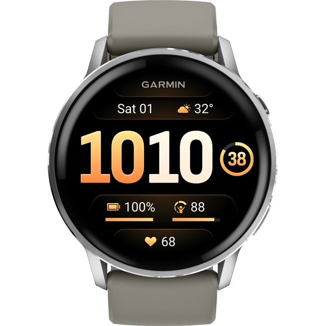 Garmin Venu 4 - 45mm Argenté / Gris - 010-03014-01