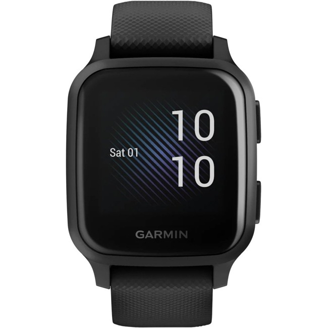Garmin Venu SQ Music Edition Smartwatch Noir / Slate avec bracelet silicone - 010-02426-10