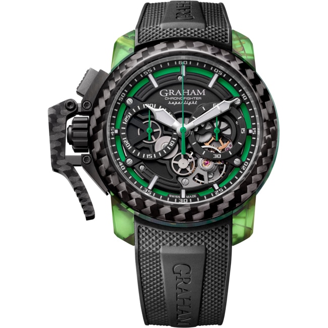 Graham Chronofighter Superlight Carbon Skeleton - Translucent Green - 2CCCK.G01A