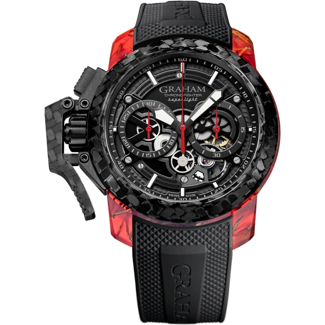 Graham Chronofighter Superlight Carbon Skeleton - Translucent Red - 2CCCK.B41A