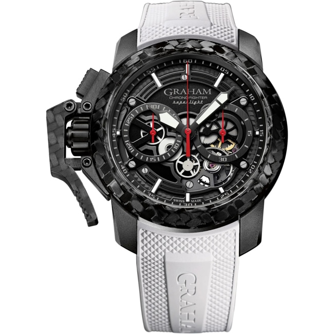 Graham Chronofighter Superlight Carbon Skeleton Black / White - 2CCBK.B25A