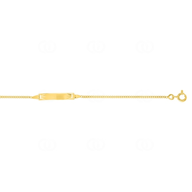 Gravurarmband 375/9 K Gelbgold diamantiert 1.3mm - 630020.3-14
