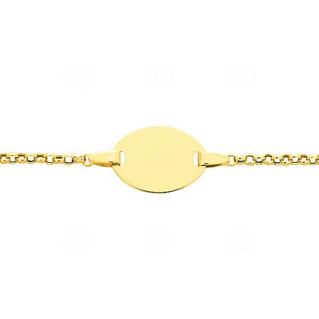 Gourmette bébé or jaune 750/18 ct ronde 1.8mm - 2353B6-14