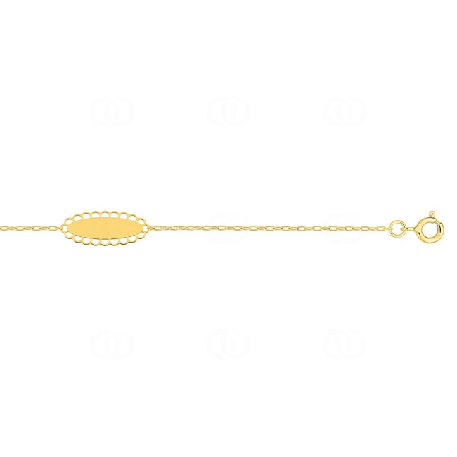 Gourmette bébé or jaune 750/18 ct ovale - 4.7291.00