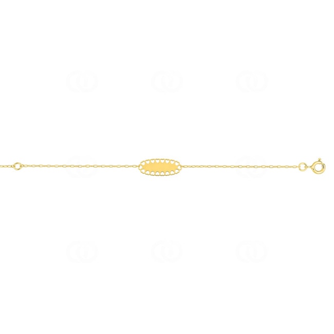 Gourmette bébé or jaune 750/18 ct ovale - 4.7292.00
